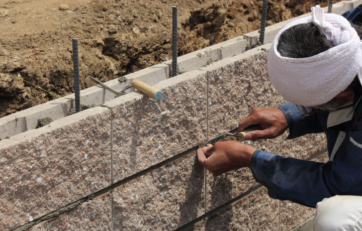 ブロック塀の改修の施工イメージ