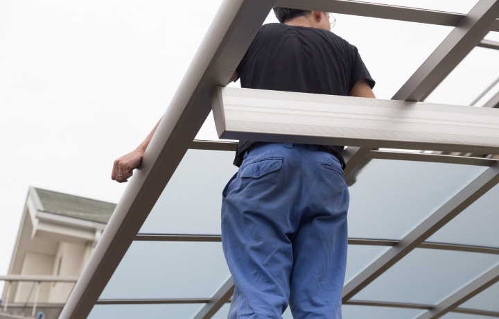 カーポート・物置の設置の施工イメージ