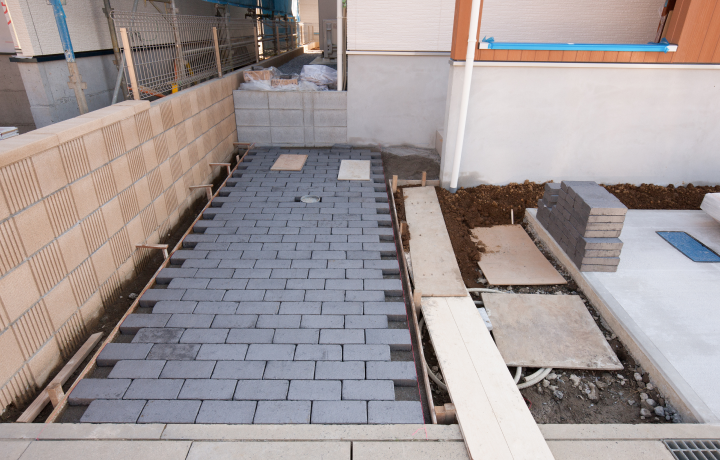 出入口の拡張工事の施工イメージ